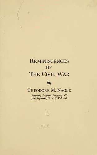Reminiscences of the Civil War