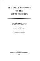The early diagnosis of the acute abdomen