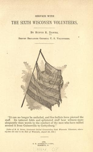 Service with the Sixth Wisconsin Volunteers