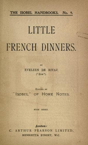 Little French dinners
