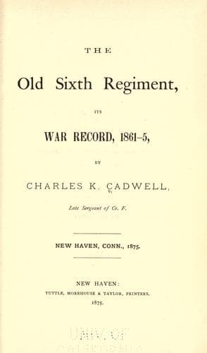 The old Sixth Regiment