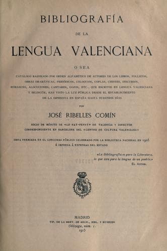 Bibliografía de la lengua valenciana