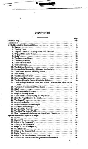 Tlingit myths and texts