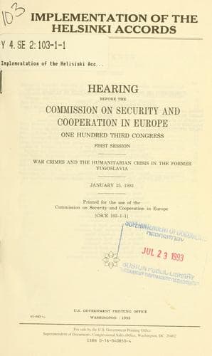 Implementation of the Helsinki accords