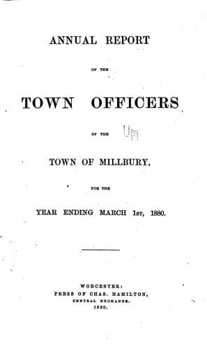 Annual Report of the Town Officers ...