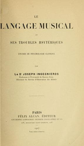Le langage musical et ses troubles hsytériques [!]