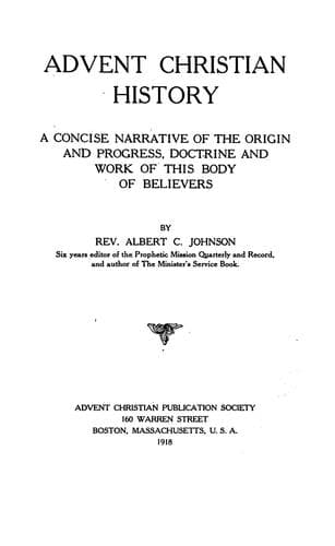 Advent Christian history