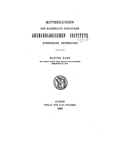Mitteilungen des Deutschen Archäologischen Instituts, Athenische Abteilung