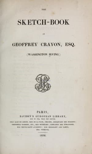 The sketch-book of Geoffrey Crayon, Esq