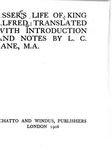 Asser's Life of King Alfred