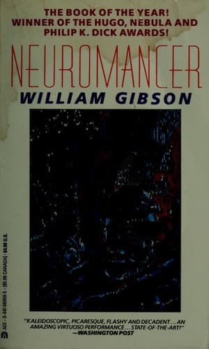 Book cover for Neuromancer by William Gibson